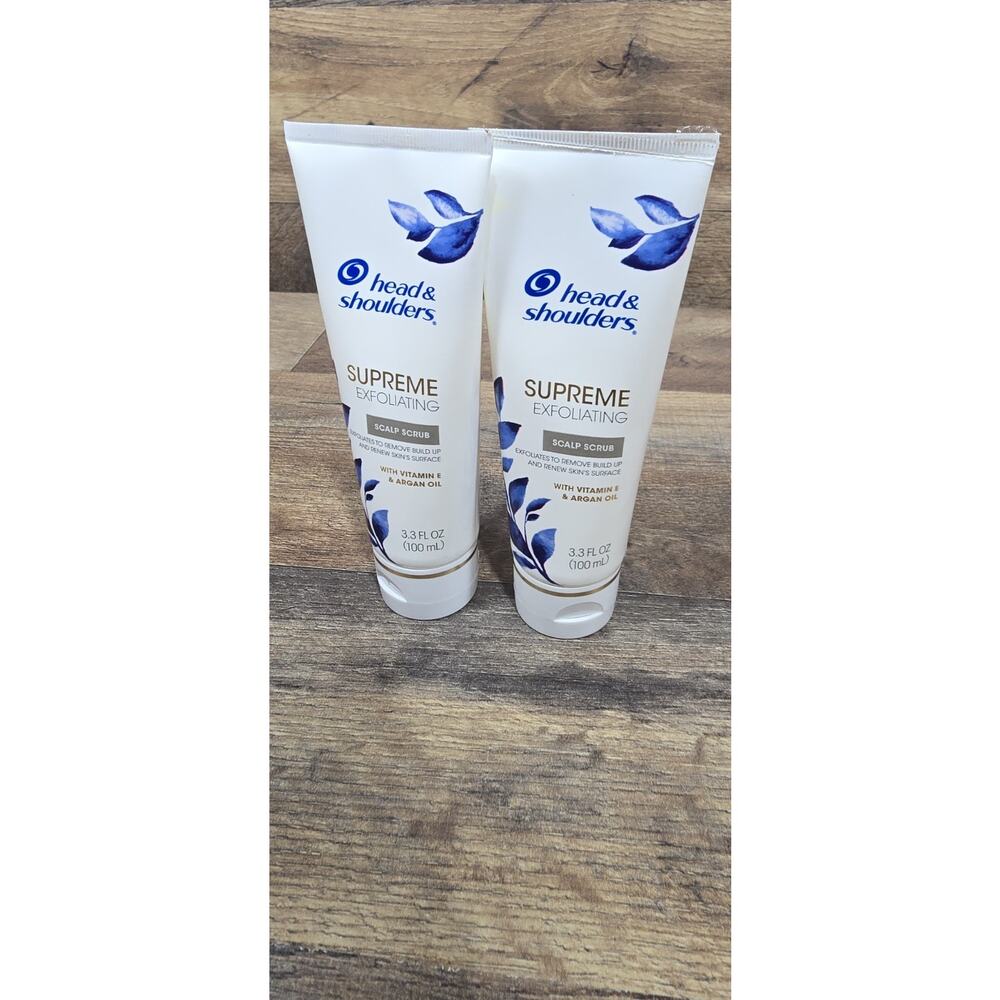 2 Pack Head & Shoulders Supreme Exfoliating Scalp Scrub Treatment 3.3 Fl Oz New
